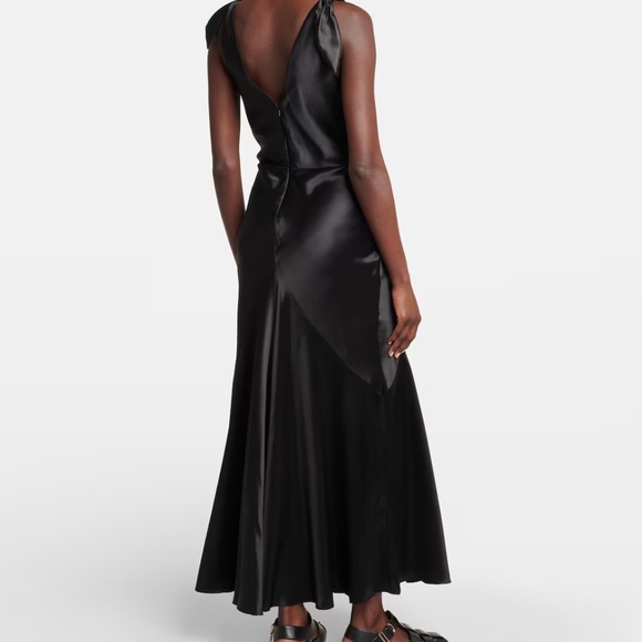 Retail $2790 Gabriela Hearst Women's Black Havilland Maxi Dress Size 42 - Picture 3 of 6